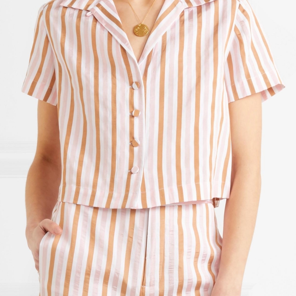 Striped Jacquard Top